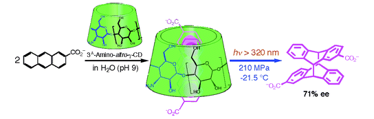 3.Pressure and Temperature-Controlled Enantiodifferentiating [4+4] Photocyclodimerization of 2-Anthracenecarboxylate Mediated by Secondary Face- and Skeleton-Modified γ-Cyclodextrins.