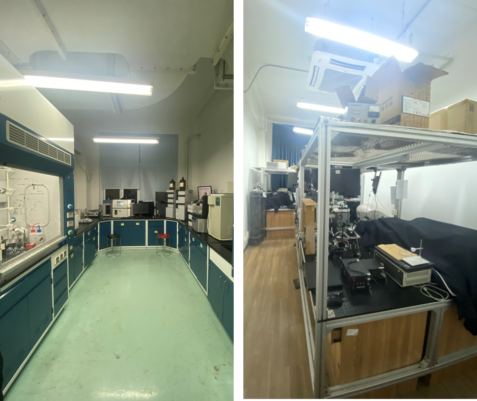 Small laboratory (209) and instrument room (210A)