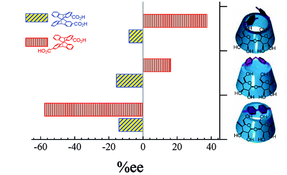 9. Supramolecular Enantiodifferentiating Photocyclodimerization of 2-Anthracenecarboxylate Mediated by Capped γ-Cyclodextrins: Critical Control of Enantioselectivity by Cap Rigidity. 